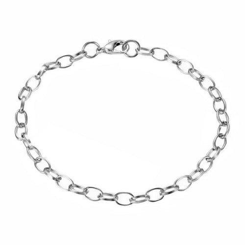 Hotový řetízek náramek platina, 20cm