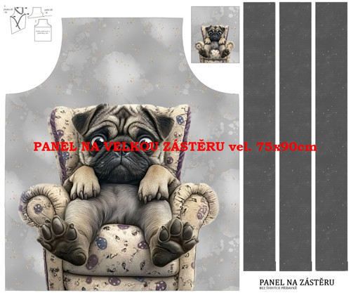 Panel na zástěru bavlna — foto 1