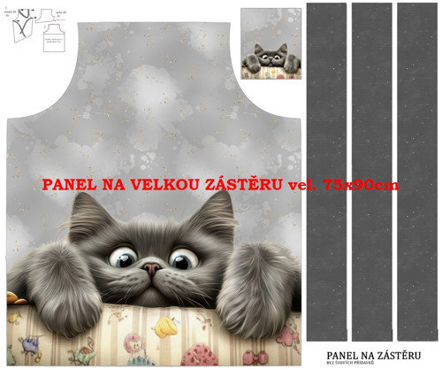 Panel na zástěru bavlna — foto 1
