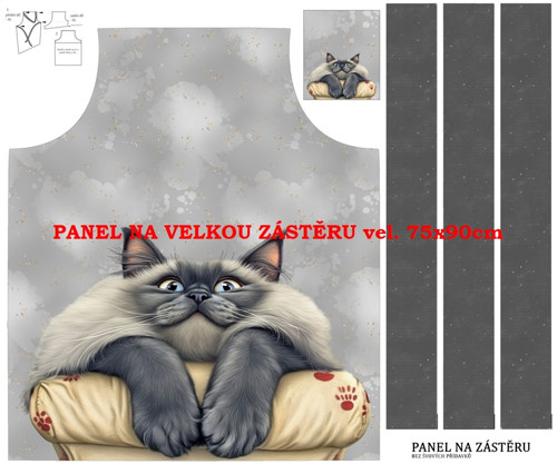 Panel na zástěru bavlna — foto 1
