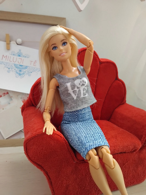 Barbie sukně jean