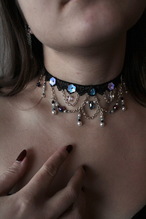Krajkový choker Fleur