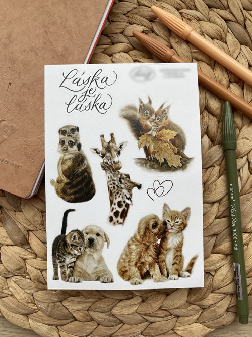 Samolepky - láska je láska