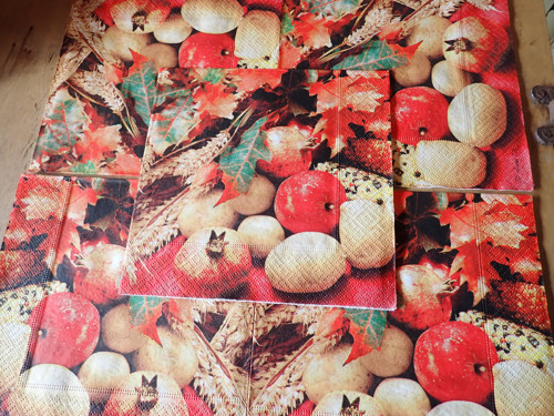 Ubrousky na decoupage - podzimní sada