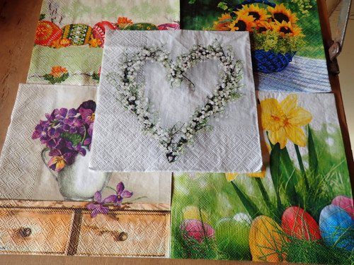 Ubrousky na decoupage - květinová sada II