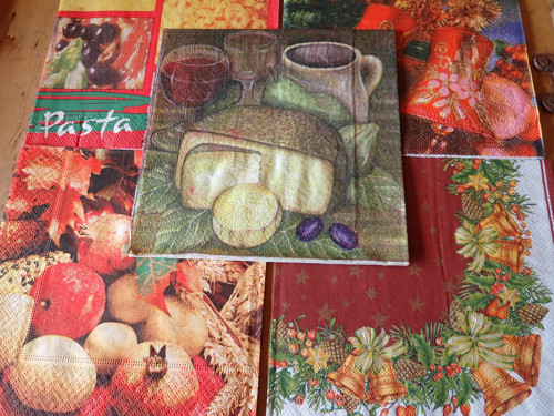 Ubrousky na decoupage - vánoční sada II