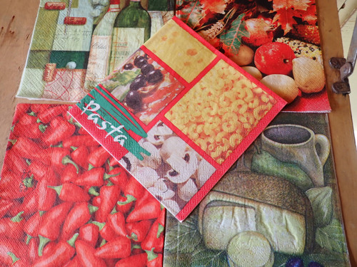 Ubrousky na decoupage - Pasta