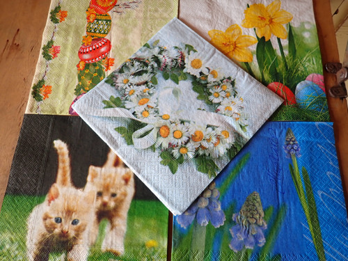 Ubrousky na decoupage - velikonoční sada
