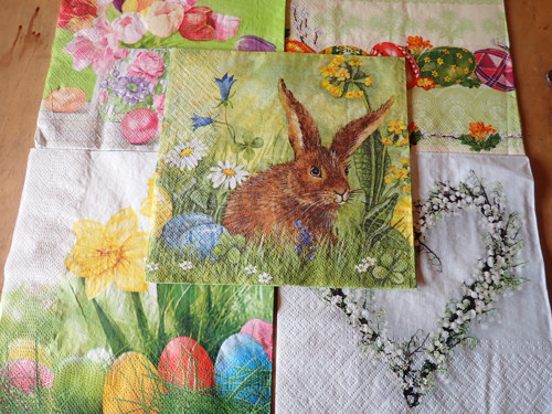 Ubrousky na decoupage - velikonoční sada II
