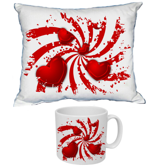 Valentýn dárkový set srdce ve spirále