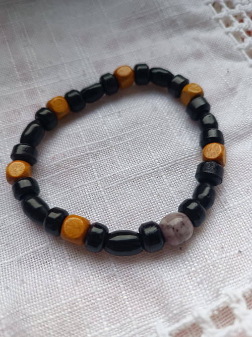 RETROPERLA Pánský náramek Temný amulet