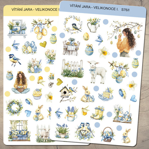 Samolepky do diáře - Vítání jara - Velikonoce