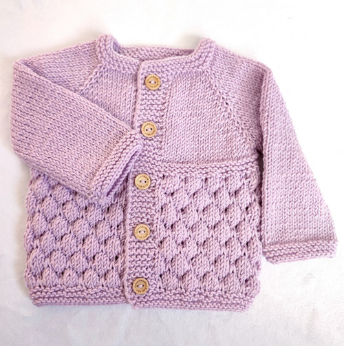 Dětský pletený svetřík, vel. 68, 3-6m