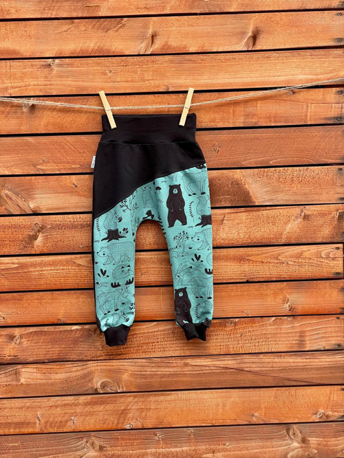 Tepláčky baggy LESNÍ ZVĚŘ