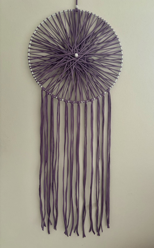 Macramé lapač snů - dekorace na zeď 30x 88Cm