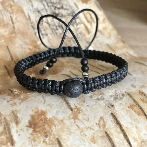 Náramek Shamballa Láva S Popisem