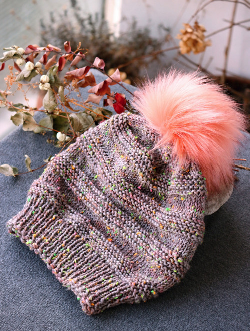 Čapule 100% merino s nopky "S lososy proti proudu"