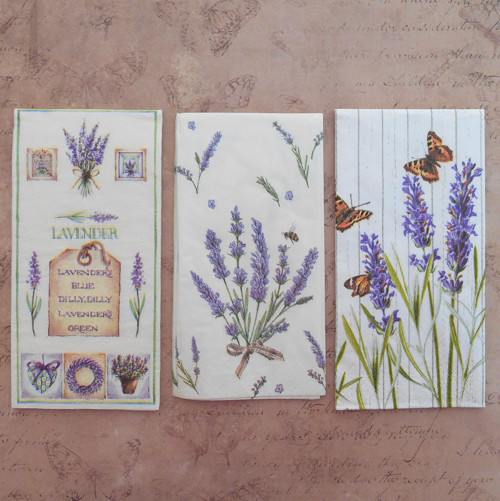 Kapesníčky na decoupage - sada I.