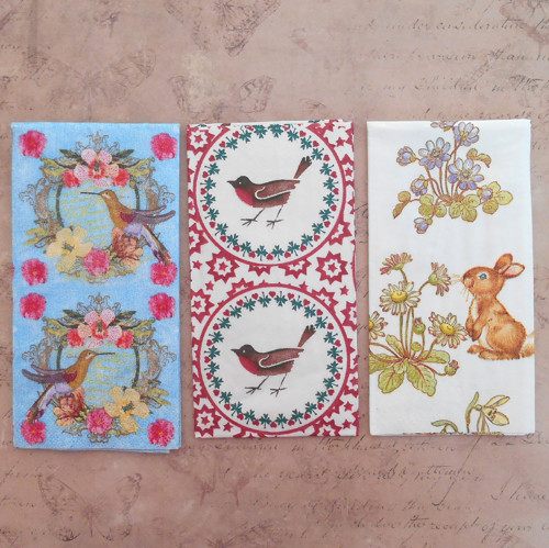 Kapesníčky na decoupage - sada III.