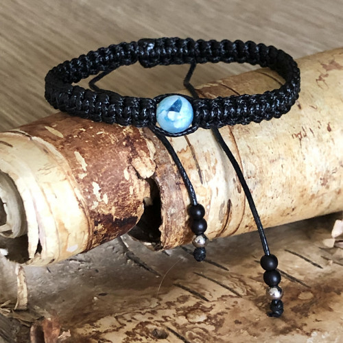 Shamballa Náramek Tyrkysový Achát S Popisem