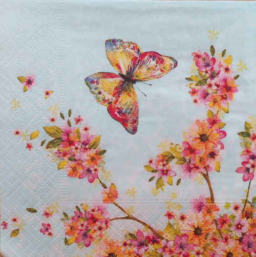 Ubrousek 25 x 25 cm - něžné jaro