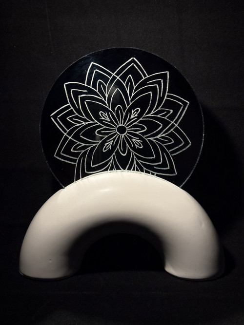 Dekorace se zrcadlem - mandala I.