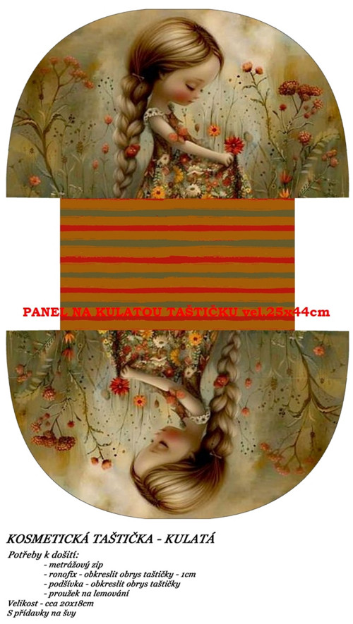 Panel na taštičku bavlna — foto 1