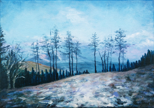 Jeseníky v zimě | 30 × 21 cm