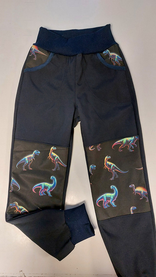 Kalhoty softshell, Dino fosfor a tm.modrá v.92