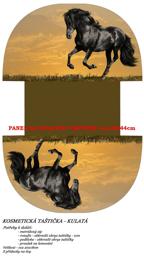Panel na taštičku bavlna — foto 1