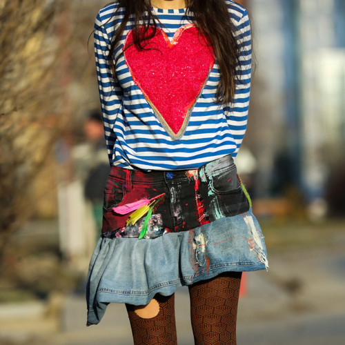 Origo mini jeans sukňa- SvM
