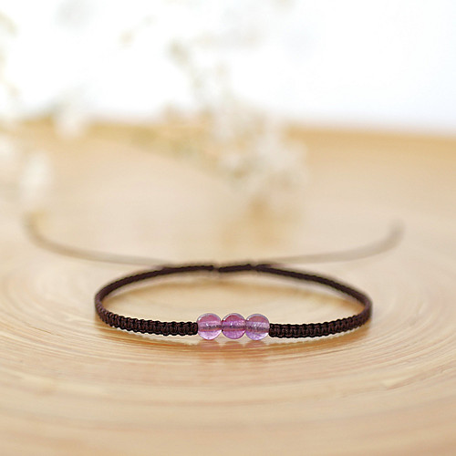Shamballa náramek Lovely // fialový fluorit