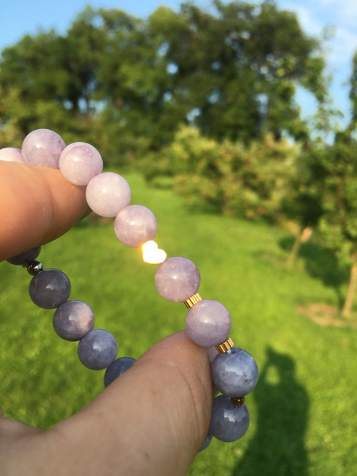 Atypický minerální náramek chalcedon 10mm
