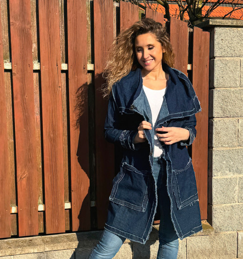 Džínový kabátek velikosti L — foto 1
