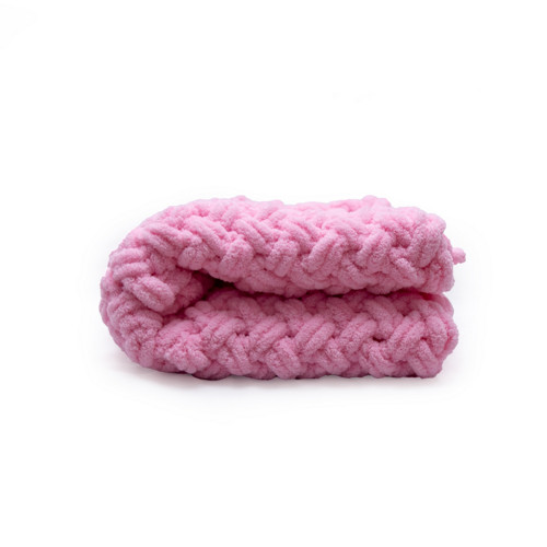Puffy deka do kočárku 60x80 cm - pudrově růžová