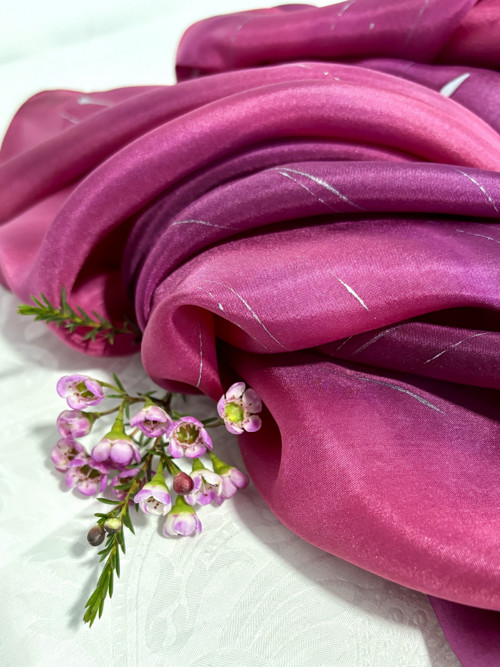 Hedvábný šátek - Magenta