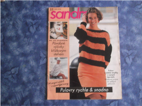 Časopis Sandra : pulovry rychle a snadno.8/96