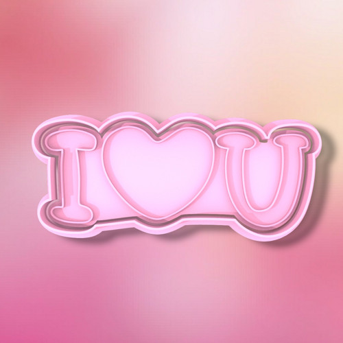 Dvoudílné vykrajovátko - I love You