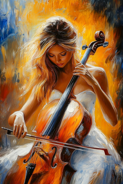 Obraz na platně Melodie světla, 40x60 cm.