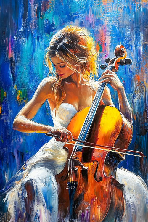 Obraz na platně Harmonie tónů, 40x60 cm.