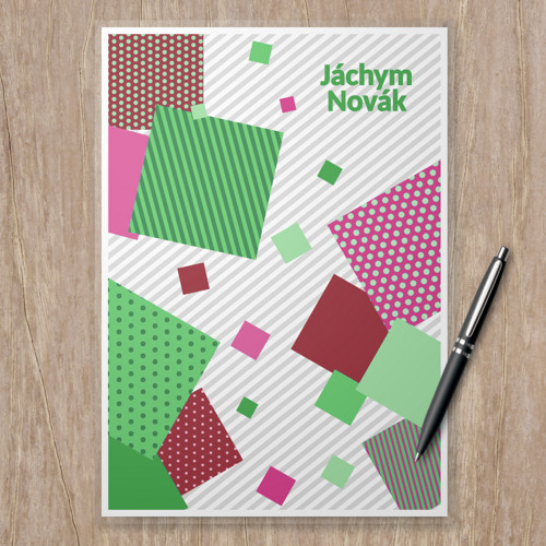 Linajková podložka Geometry1 čtverce A4