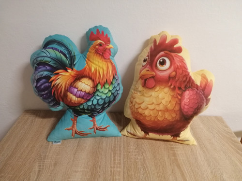 Kouhout nebo slepička - 3D polštář