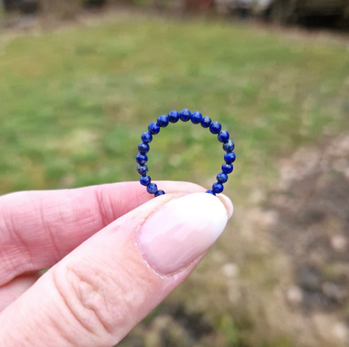 Lapis Lazuli*prsten*0,25 cm — foto 1