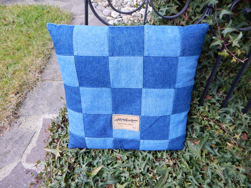 Polštář patchwork 40 x 40 cm