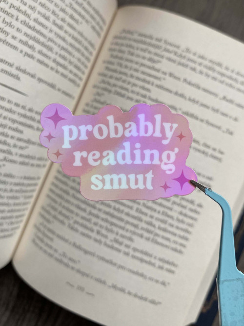 Samolepka „Probably reading smut“