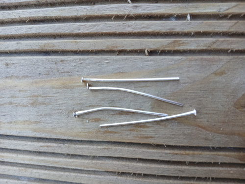 Ketlovací nýtové jehly 35 x 0,7 mm, stříbrné