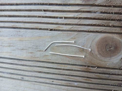 Ketlovací nýtové jehly 13 x 0,7 mm, stříbrné