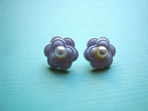 Plastové knoflíky květ 17 mm (2ks) - bílá