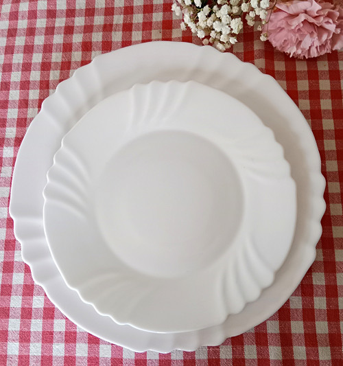 Porcelánový talíř mělký + dezertní