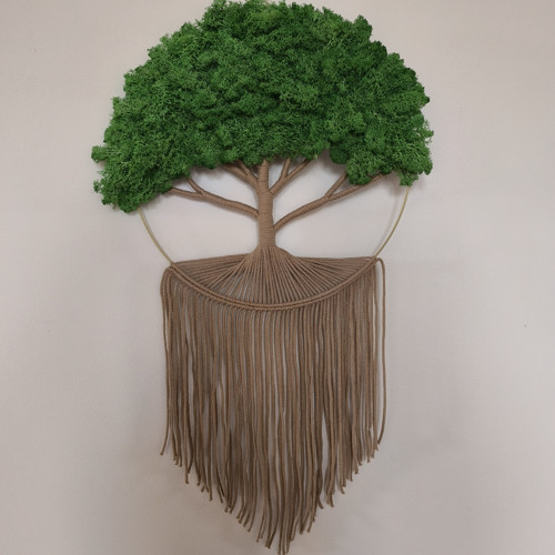 Mechový strom macramé — foto 1